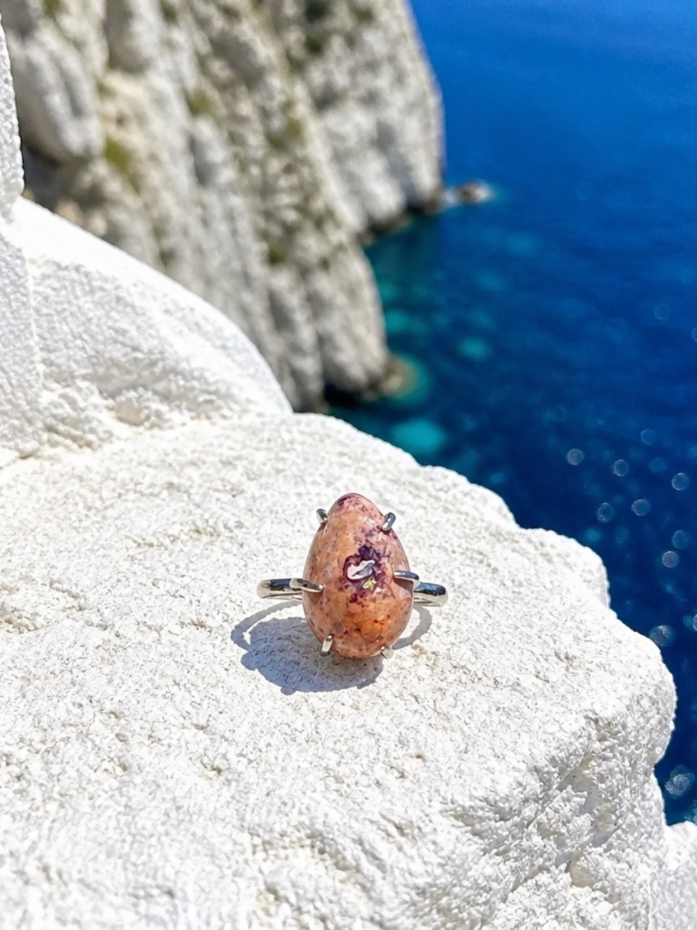 Mexican Fire Opal Ring